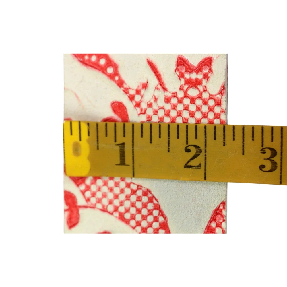 Garuglieri RED WHITE REAL LEATHER 2 1/4